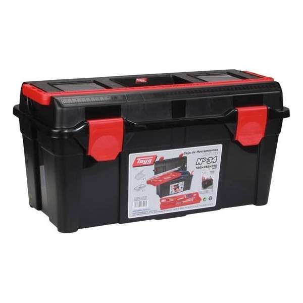Gereedschapskoffer - 580 x 285 x 290 mm - met inlegbak en sorteerbak - Tayg Gereedschapskoffer - 580 x 285 x 290 mm - met inlegbak en sorteerbak - Tayg