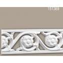 Wandlijst 151369 Profhome Lijstwerk Sierlijst Frieslijst rococo barok stijl wit 2 m