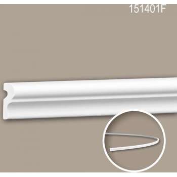 Wandlijst 151401F Profhome Lijstwerk flexibele lijst Sierlijst neo-classicisme stijl wit 2 m