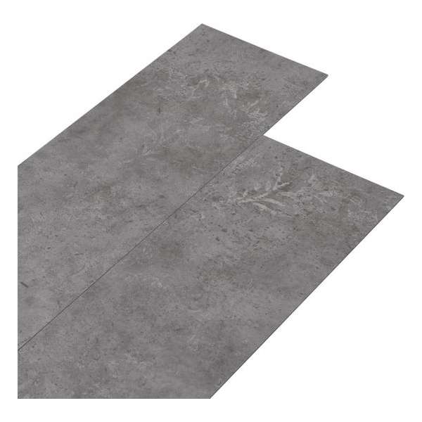 vidaXL Vloerplanken 5.26 m² 2 mm PVC betongrijs vidaXL Vloerplanken 5.26 m² 2 mm PVC betongrijs