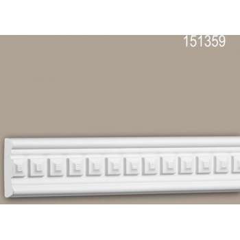 Wandlijst 151359 Profhome Lijstwerk Sierlijst Frieslijst neo-classicisme stijl wit 2 m