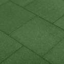vidaXL Valtegels 24 st 50x50x3 cm rubber groen