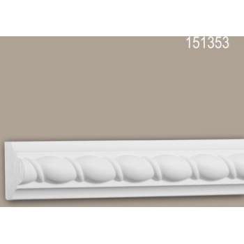 Wandlijst 151353 Profhome Lijstwerk Sierlijst neo-empire stijl wit 2 m