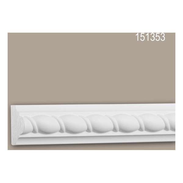Wandlijst 151353 Profhome Lijstwerk Sierlijst neo-empire stijl wit 2 m Wandlijst 151353 Profhome Lijstwerk Sierlijst neo-empire stijl wit 2 m