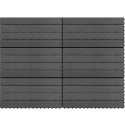 vidaXL Tegels 6 st 1m² 60x30 cm HKC grijs