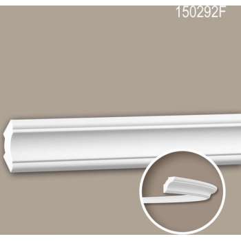 Kroonlijst 150292F Profhome Lijstwerk flexibele lijst Sierlijst neo-classicisme stijl wit 2 m