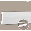 Plint 153106F Profhome Lijstwerk flexibele lijst Sierlijst modern design wit 2 m