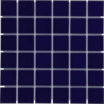 0,95m² - Mozaiek Tegels - Barcelona Vierkant Donker Blauw 4,8x4,8
