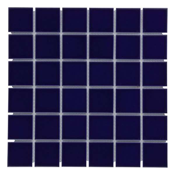 0,95m² - Mozaiek Tegels - Barcelona Vierkant Donker Blauw 4,8x4,8 0,95m² - Mozaiek Tegels - Barcelona Vierkant Donker Blauw 4,8x4,8