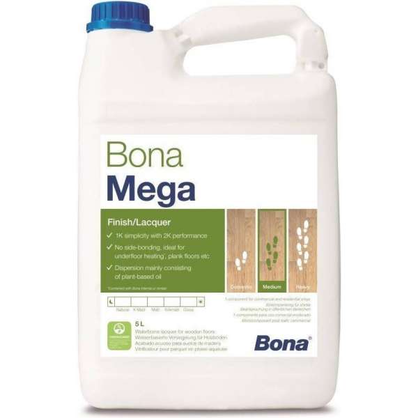 Bona Mega Aflak (Glans) - 5 liter Bona Mega Aflak (Glans) - 5 liter