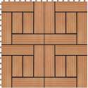 Terrastegels 30x30 cm 1 m² HKC teakkleur 11 st