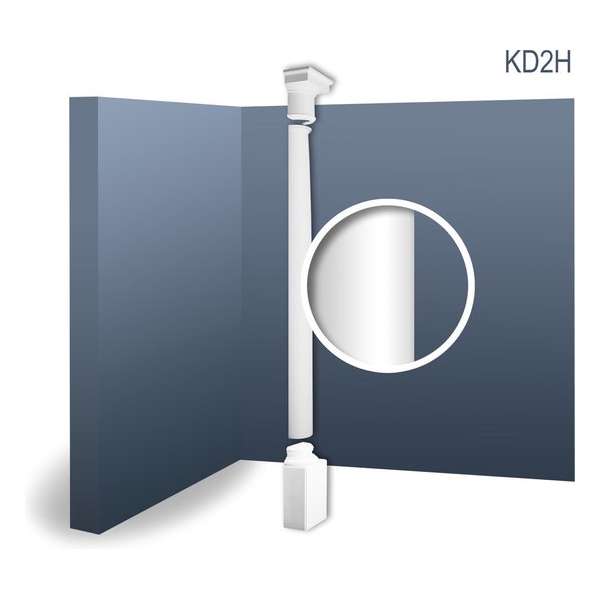 Halve Zuil compleet set Origineel Orac Decor KD2H LUXXUS Hoogwaardig driedelig set sokkel schacht kapiteel 2.88 m Halve Zuil compleet set Origineel Orac Decor KD2H LUXXUS Hoogwaardig driedelig set sokkel schacht kapiteel 2.88 m