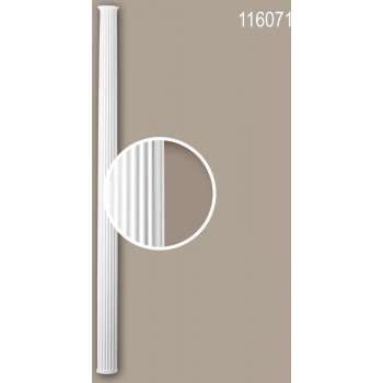 Halve zuilen schacht 116071 Profhome Zuil Sierelement neo-classicisme stijl wit