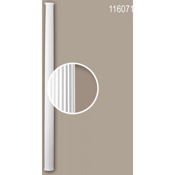 Halve zuilen schacht 116071 Profhome Zuil Sierelement neo-classicisme stijl wit Halve zuilen schacht 116071 Profhome Zuil Sierelement neo-classicisme stijl wit