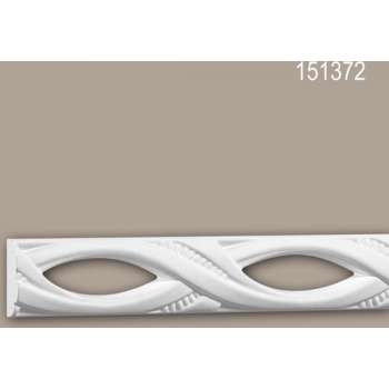 Wandlijst 151372 Profhome Lijstwerk Sierlijst Frieslijst neo-empire stijl wit 2 m