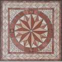 Mozaiek medallion windroos 67 x 67