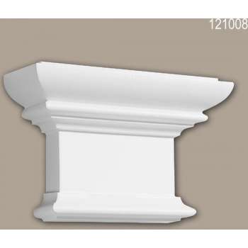 Pilaster kapiteel 121008 Profhome Sierelement Dorische stijl wit