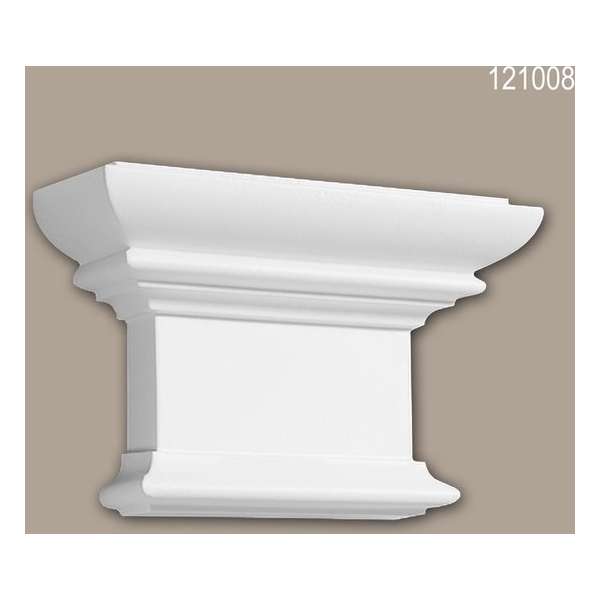Pilaster kapiteel 121008 Profhome Sierelement Dorische stijl wit Pilaster kapiteel 121008 Profhome Sierelement Dorische stijl wit