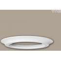 Volle zuilen ring 111100 Profhome Zuil Sierelement Dorische stijl wit