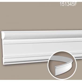Wandlijst 151345F Profhome Lijstwerk flexibele lijst Sierlijst neo-classicisme stijl wit 2 m