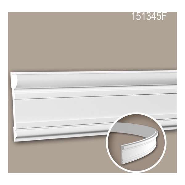 Wandlijst 151345F Profhome Lijstwerk flexibele lijst Sierlijst neo-classicisme stijl wit 2 m Wandlijst 151345F Profhome Lijstwerk flexibele lijst Sierlijst neo-classicisme stijl wit 2 m