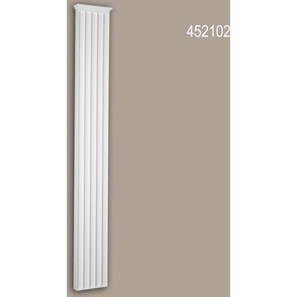 Pilaster schacht Profhome 452102 Gevelelement Pilaster Wandpijler Exterieur lijstwerk Dorische stijl wit Pilaster schacht Profhome 452102 Gevelelement Pilaster Wandpijler Exterieur lijstwerk Dorische stijl wit
