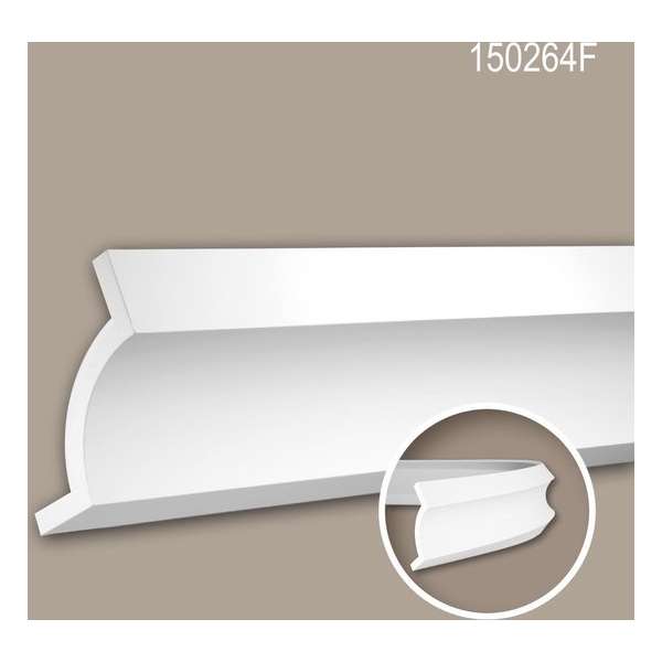 Kroonlijst 150264F Profhome Lijstwerk flexibele lijst Sierlijst modern design wit 2 m Kroonlijst 150264F Profhome Lijstwerk flexibele lijst Sierlijst modern design wit 2 m