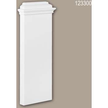 Pilaster voetstuk 123300 Profhome Sierelement tijdeloos klassieke stijl wit