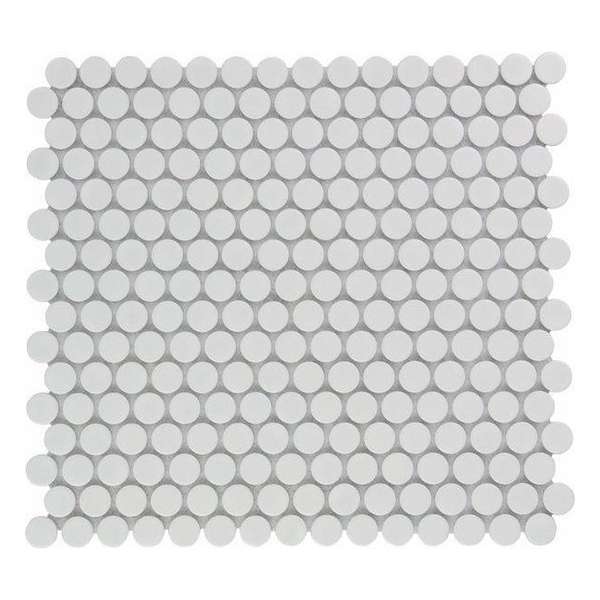 0,93m² -Mozaiek Coins Venice Extra Wit 0,93m² -Mozaiek Coins Venice Extra Wit