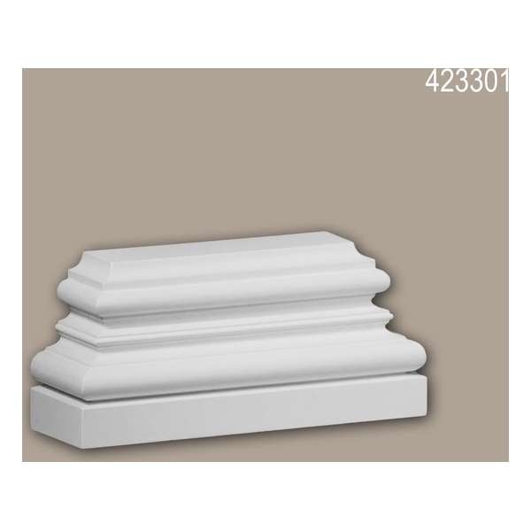 Pilaster voetstuk Profhome 423301 Gevelelement Pilaster Wandpijler Exterieur lijstwerk Corinthische stijl wit Pilaster voetstuk Profhome 423301 Gevelelement Pilaster Wandpijler Exterieur lijstwerk Corinthische stijl wit