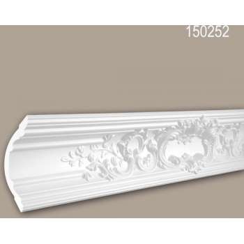 Kroonlijst 150252 Profhome Sierlijst Lijstwerk rococo barok stijl wit 2 m