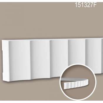 Wandlijst 151327F Profhome Lijstwerk flexibele lijst Sierlijst modern design wit 2 m