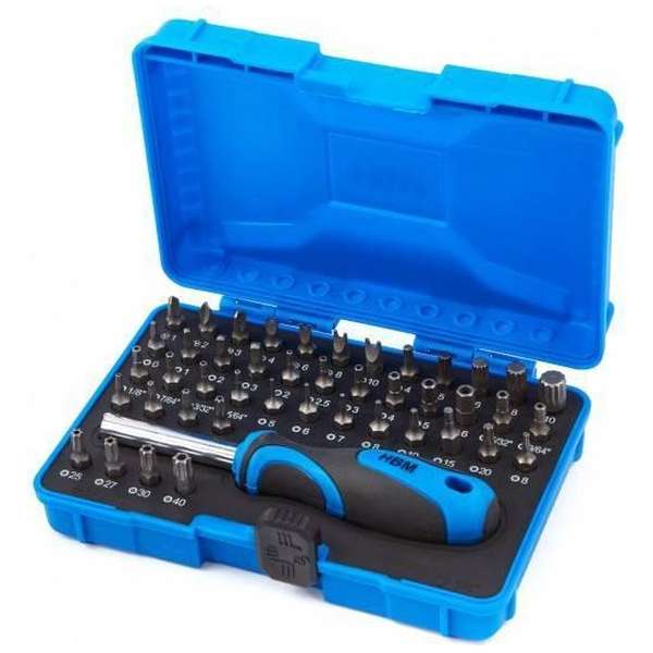 HBM 45-delige 25 mm mini bitset met bithouder HBM 45-delige 25 mm mini bitset met bithouder