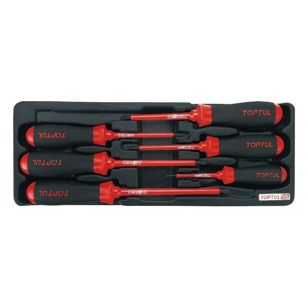 Inleg plastic VDE schroevendraaiers 6pcs Inleg plastic VDE schroevendraaiers 6pcs