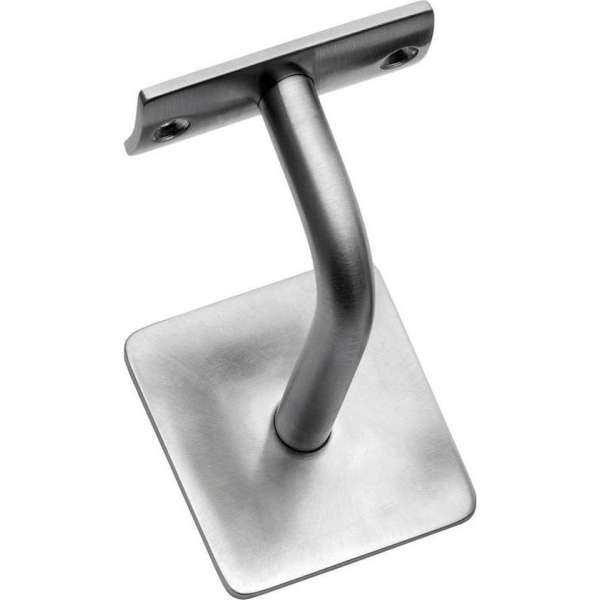 Intersteel Leuninghouder gebogen vierkant vlak rvs geborsteld Intersteel Leuninghouder gebogen vierkant vlak rvs geborsteld