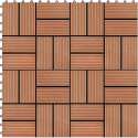 Terrastegels 30x30 cm 1 m² HKC teakkleur 11 st