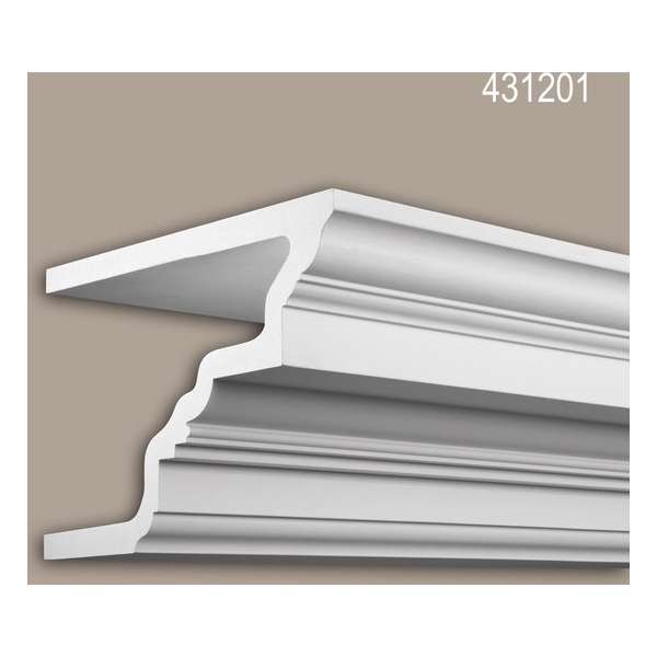Kroonlijst Profhome 431201 Gevel profiel Sierlijst Lijstwerk neo-classicisme stijl wit 2 m Kroonlijst Profhome 431201 Gevel profiel Sierlijst Lijstwerk neo-classicisme stijl wit 2 m