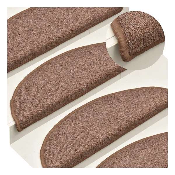 vidaXL Trapmatten 15 st 65x24x4 cm bruin VDXL_322367 vidaXL Trapmatten 15 st 65x24x4 cm bruin VDXL_322367