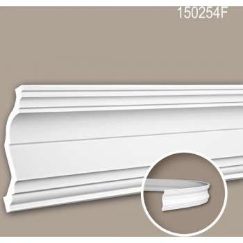 Kroonlijst 150254F Profhome Lijstwerk flexibele lijst Sierlijst neo-classicisme stijl wit 2 m