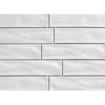 Epoca Organic Brick Ice keramische wandtegel 7,5x30 cm, prijs per 0,45 m² (1 stuk), wit