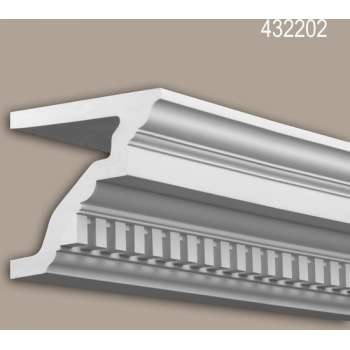 Kroonlijst Profhome 432202 Gevel profiel Sierlijst Lijstwerk tijdeloos klassieke stijl wit 2 m