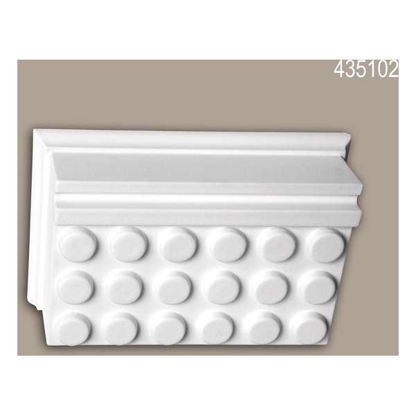 Mutulus Profhome 435102 Exterieur lijstwerk Sierelement Gevelelement tijdeloos klassieke stijl wit Mutulus Profhome 435102 Exterieur lijstwerk Sierelement Gevelelement tijdeloos klassieke stijl wit