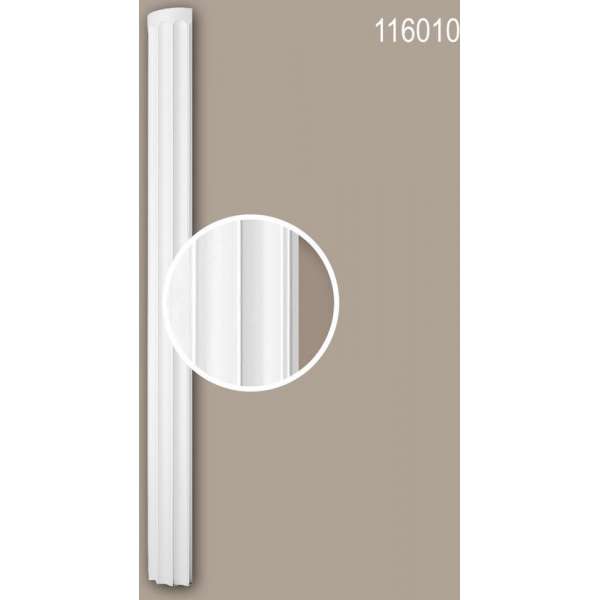 Halve zuilen schacht 116010 Profhome Zuil Sierelement neo-classicisme stijl wit Halve zuilen schacht 116010 Profhome Zuil Sierelement neo-classicisme stijl wit