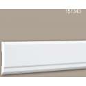 Wandlijst 151343 Profhome Lijstwerk Sierlijst modern design wit 2 m