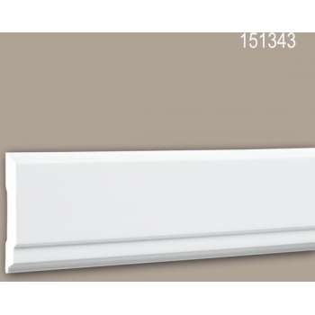 Wandlijst 151343 Profhome Lijstwerk Sierlijst modern design wit 2 m
