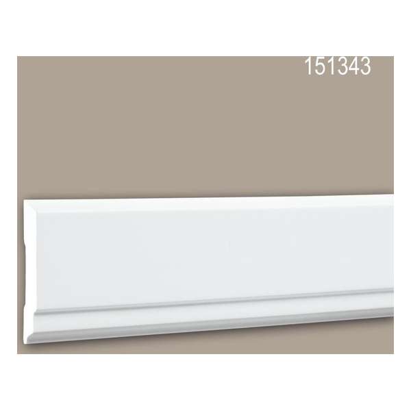 Wandlijst 151343 Profhome Lijstwerk Sierlijst modern design wit 2 m Wandlijst 151343 Profhome Lijstwerk Sierlijst modern design wit 2 m
