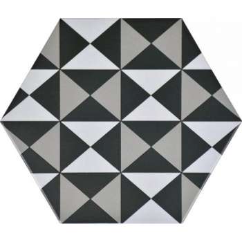 Keramische tegel Evo Dark 23x27 - Woodson and Stone - donkergrijs