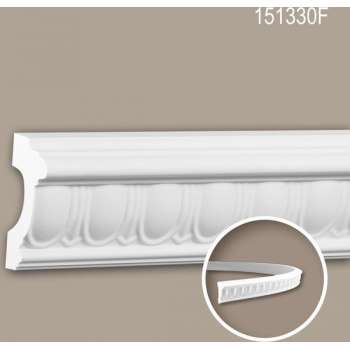 Wandlijst 151330F Profhome Lijstwerk flexibele lijst Sierlijst tijdeloos klassieke stijl wit 2 m
