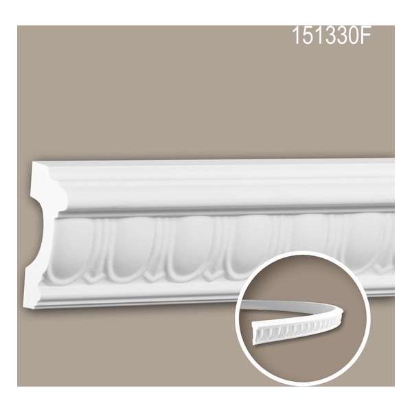 Wandlijst 151330F Profhome Lijstwerk flexibele lijst Sierlijst tijdeloos klassieke stijl wit 2 m Wandlijst 151330F Profhome Lijstwerk flexibele lijst Sierlijst tijdeloos klassieke stijl wit 2 m