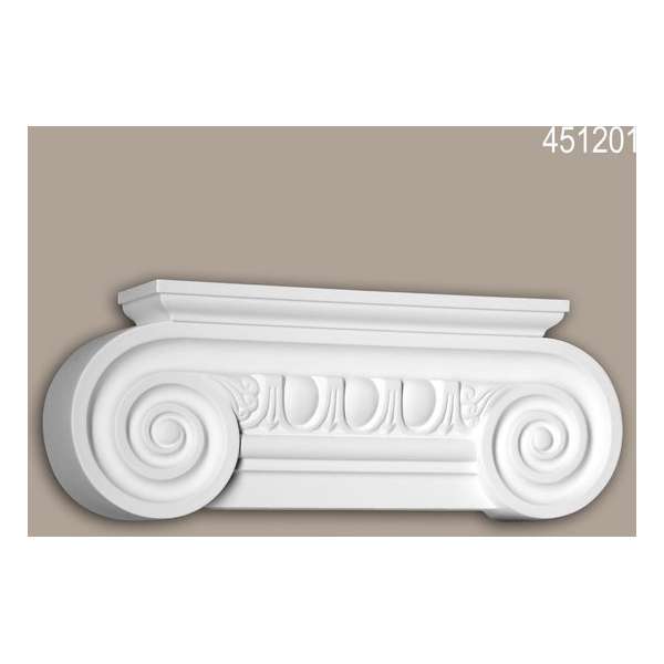 Pilaster kapiteel Profhome 451201 Gevelelement Pilaster Wandpijler Exterieur lijstwerk Ionische stijl wit Pilaster kapiteel Profhome 451201 Gevelelement Pilaster Wandpijler Exterieur lijstwerk Ionische stijl wit